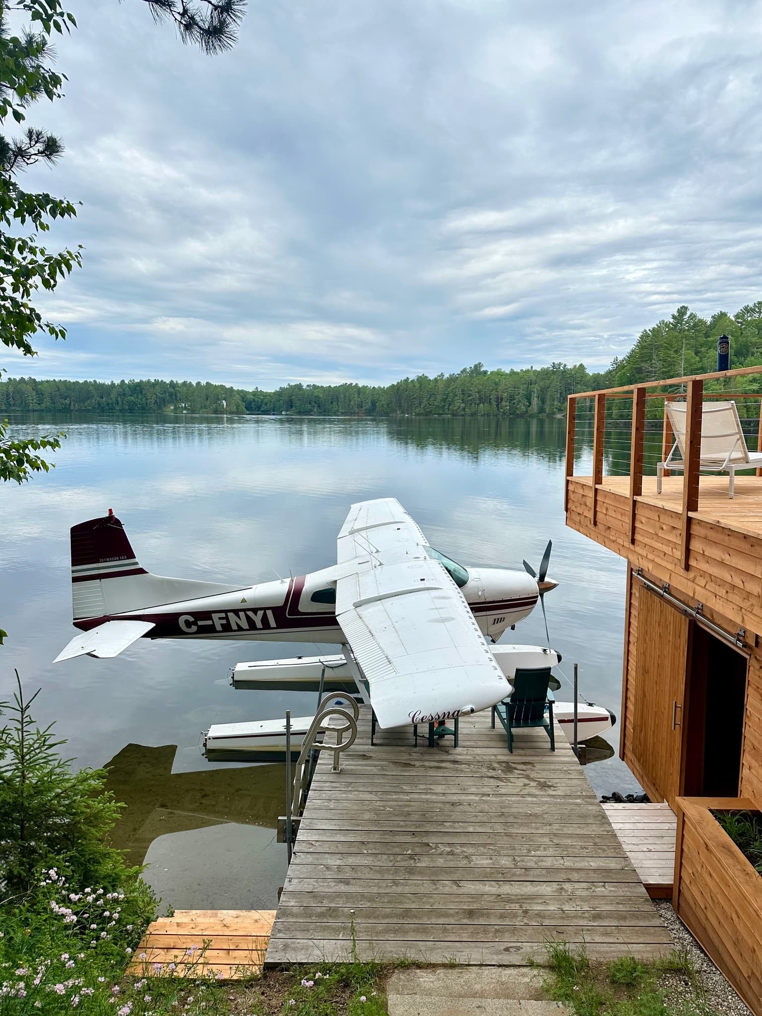 Nick visiting the cottage